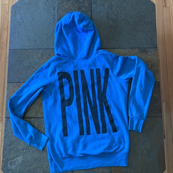 PINK Victoria’s Secret Hooded Blue Sweatshirt - Size Small💙 - Picture 5 of 7